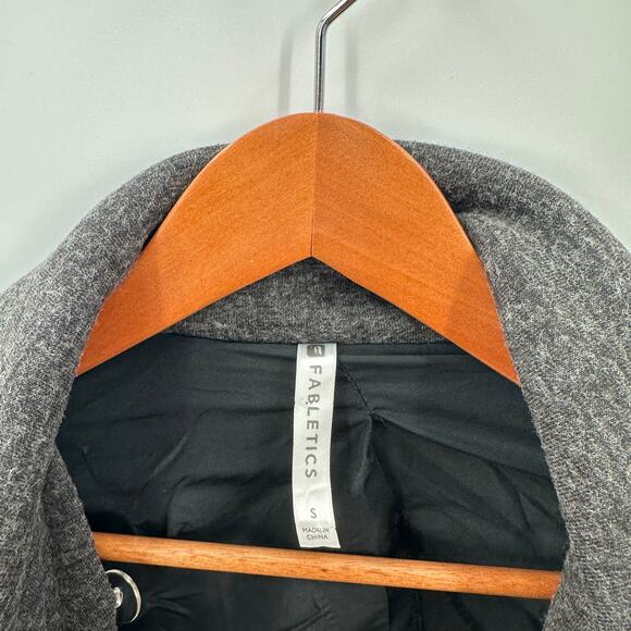 FABLETICS Faux Leather Milano Open Front Moto Jacket with Zipper Sleeve // S - Picture 7 of 12